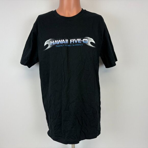 Hawaii Five 0 Film Crew T Shirt Mens Size L Black TV Show Season 2 - Picture 3 of 4